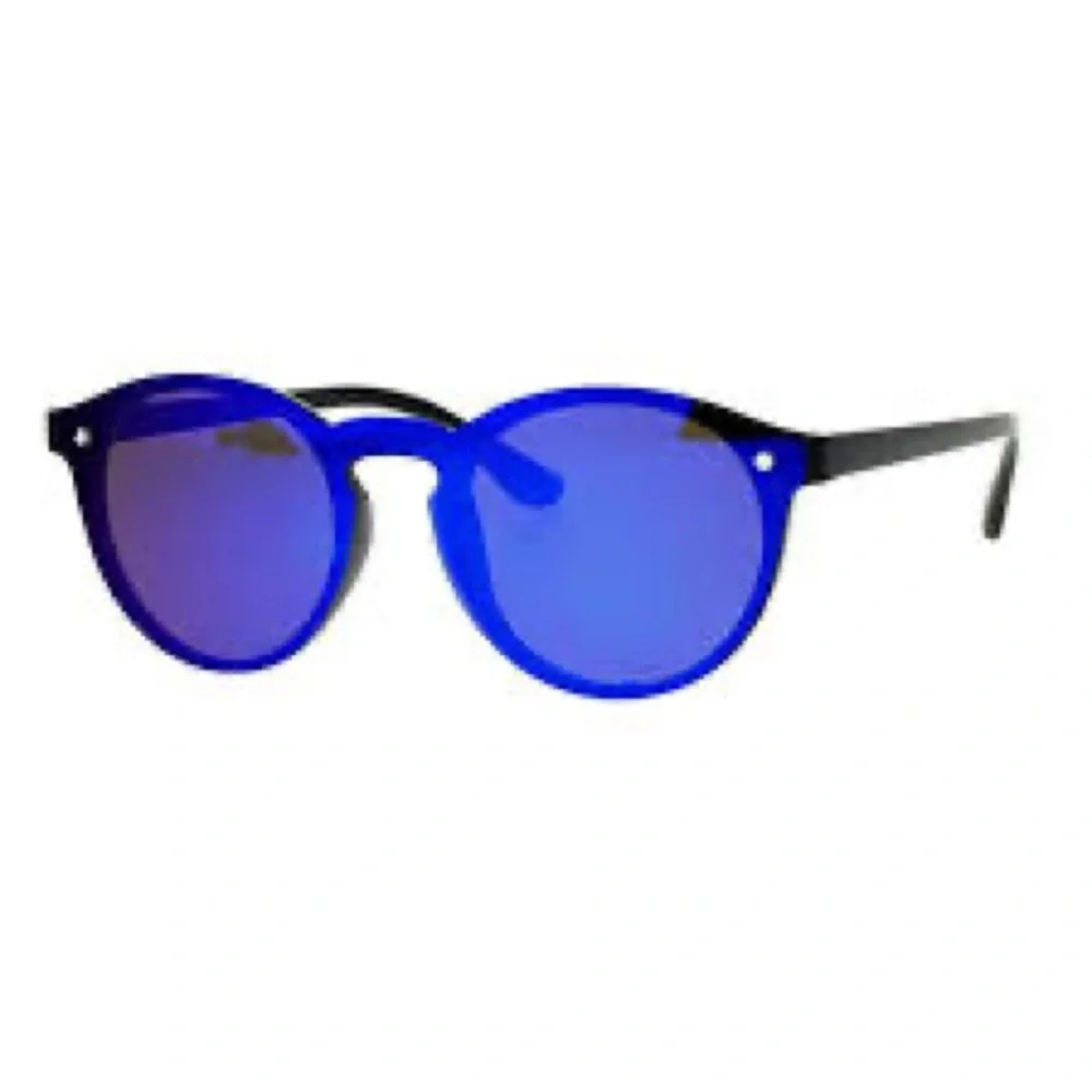 JuicyOrange
Rimless Style Sunglasses Round Oval Keyhole Frame Mirror Lens